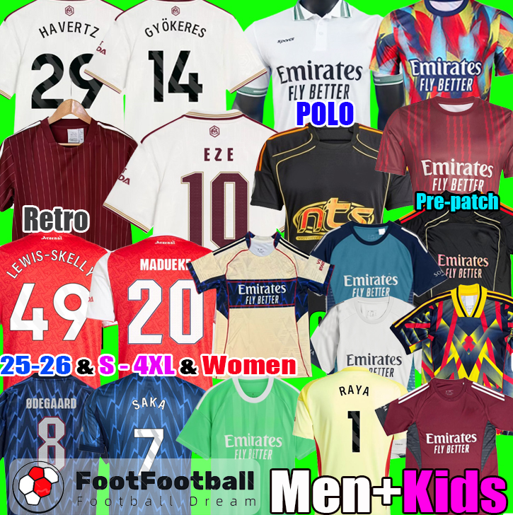 2025 EZE GYOKERES ZUBIMENDI NORGAARD MADUEKE LEWIS SKELLY RICE SAKA football shirt soccer jerseys arsenaalfootball kits 24 25 26 SALIBA G.JESUS ODEGAARD Men Kid tops