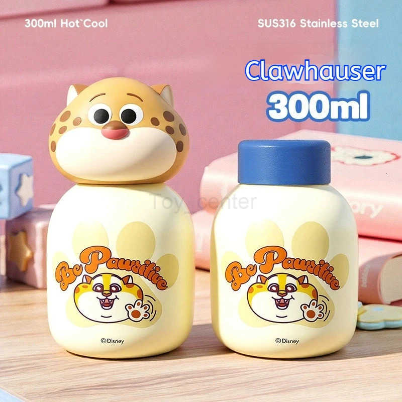 Disney Zootopia 300ml Cute Insulated Tumbler Cartoon Nick Judy Flash Clawhauser Water Bottle Girls Boys Gift H2512031