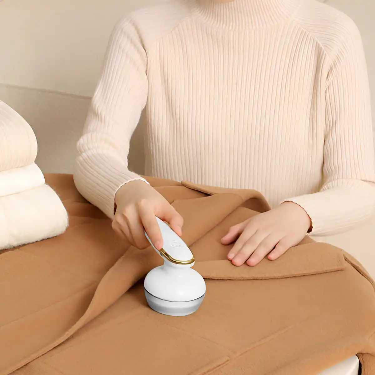 Lint Remover For Clothes Electric Rechargeable Hair Ball Trimmer 6 Blades Fuzz Clothes Sweater Shaver Reels Removal Device M251203 - view 7