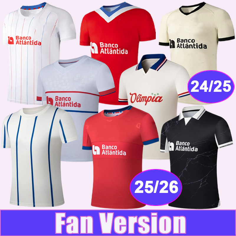 24 26 Honduras Olimpia Mens Soccer Jersey PINTO C. PINEDA BENGTSON Home White Away 3rd Training Wear Football Shirts Short Sleeve Uniforms