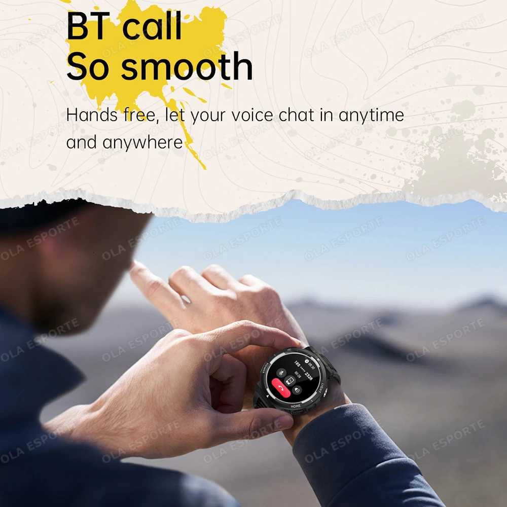 New Real 30 Meter Swimming Smart Watch Waterproof Flashlight 100Sports SmartWatch BT Call Rate Monitor Ai Vo Assistant C251203