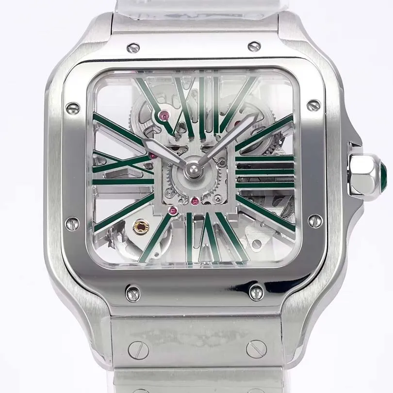 Hollowed-out Classic AAA Watch Designer Watch Men's Watch Skeleton 39.8mm stainless steel sapphire glass Christmas gift