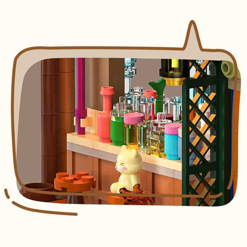 1100pcs Micro Building Model Dock Bar MOC Building Blocks Kit DIY Idea Bricks Collectible Toys for Kids Adt Children Gifts C251203