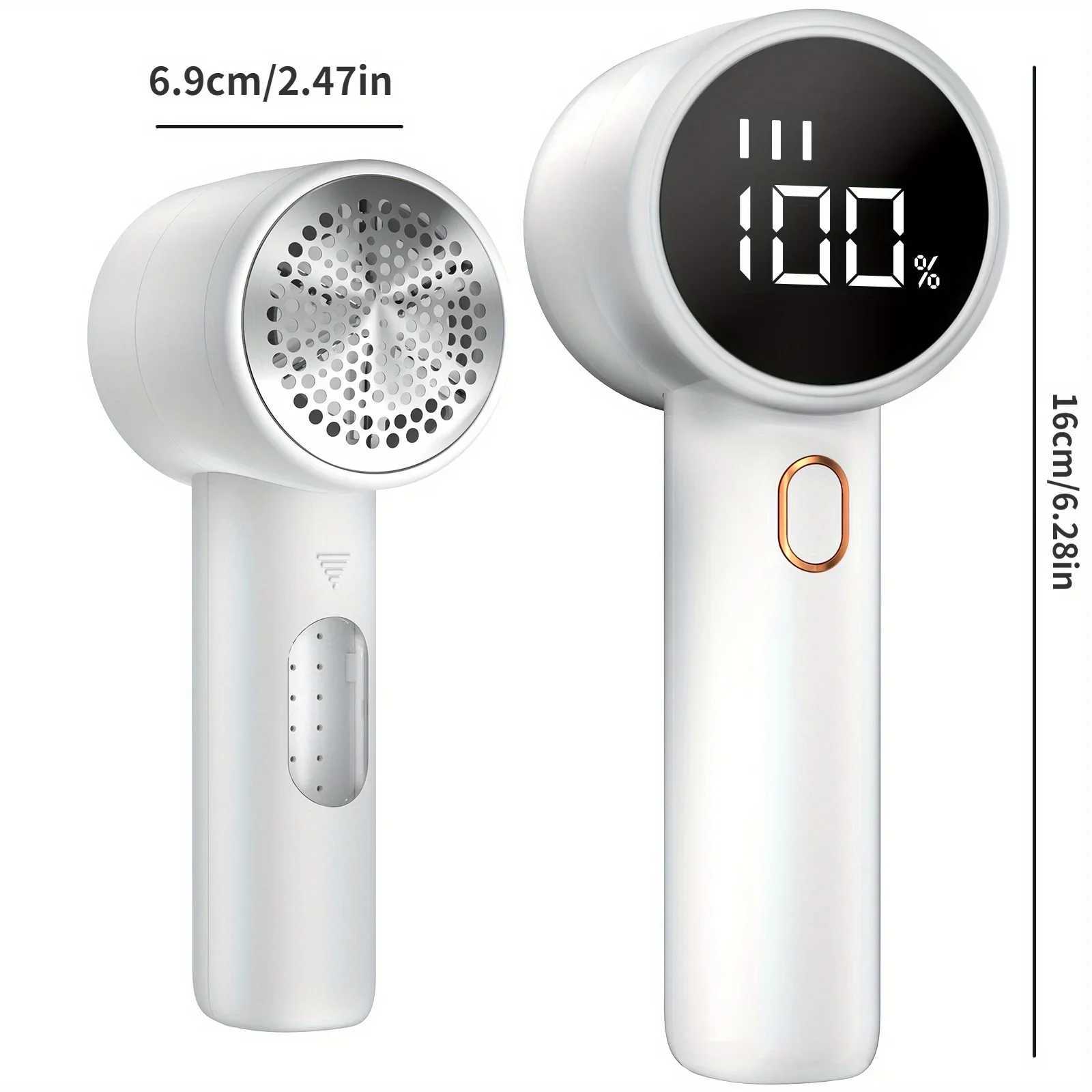 Electric Lint Remover Fabric Shaver USB Rechargeable Sweater Shaver Power Lint Shaver LED Display Fuzz Remover M251203 - view 5