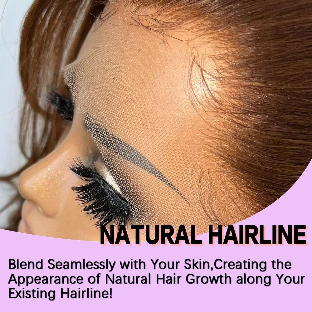 Chocolate Brown Body Wave Lace Front Wig 200% Density Brown Wig Human Hair 13x4 Hd Lace Frontal Wigs Pre Plucked with Baby Hair Ready To Wear Syntheti