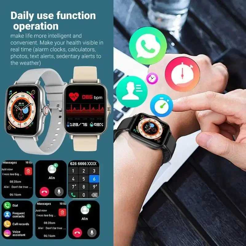 2025 Smart Watch Android Phone 144 Inch Color Sn Call Blood Oxygen/Pressure Monitoring Smart Watch Wen Men C251203