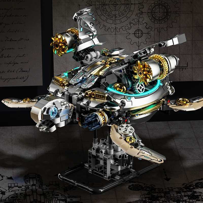 Mechanical Sea turtle Building Blocks Motor Power Ocean MOC Assembly Building Blocks Bricks Set Birthday Christmas gifts Kids C251203