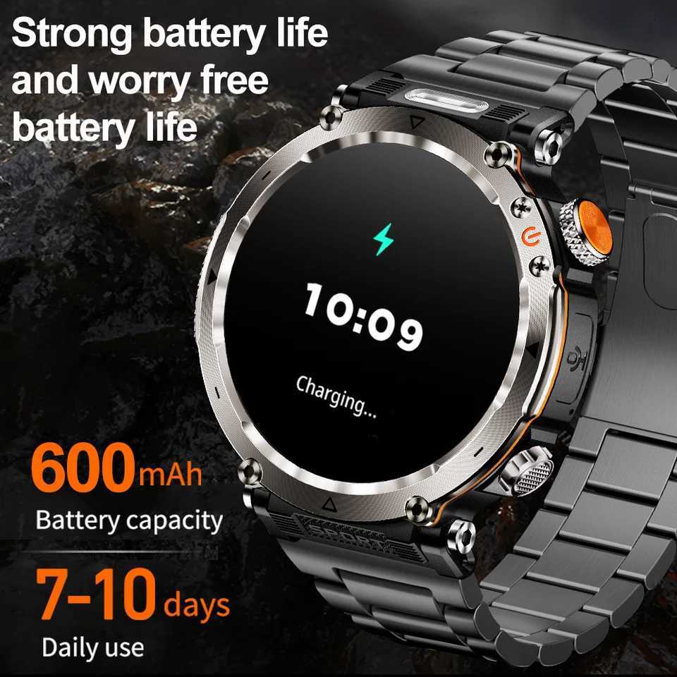 2025 New Fashion Luxury 5ATM Watch HT30 GPS Cpass Smart Watch Outdoor Sport Man AMOLED 366366 NFC Rate IP68 Smartwatch C251203