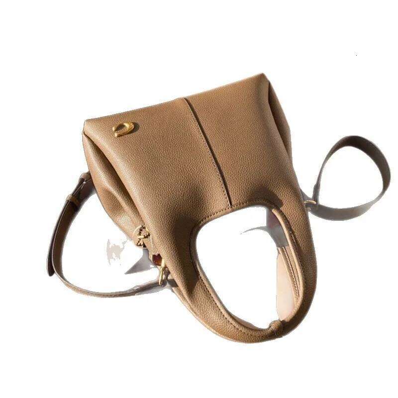 Women S Lychee Pattern Lana Vegetable Basket Shoulder Messenger Retro Portable Bag Bucket Type New