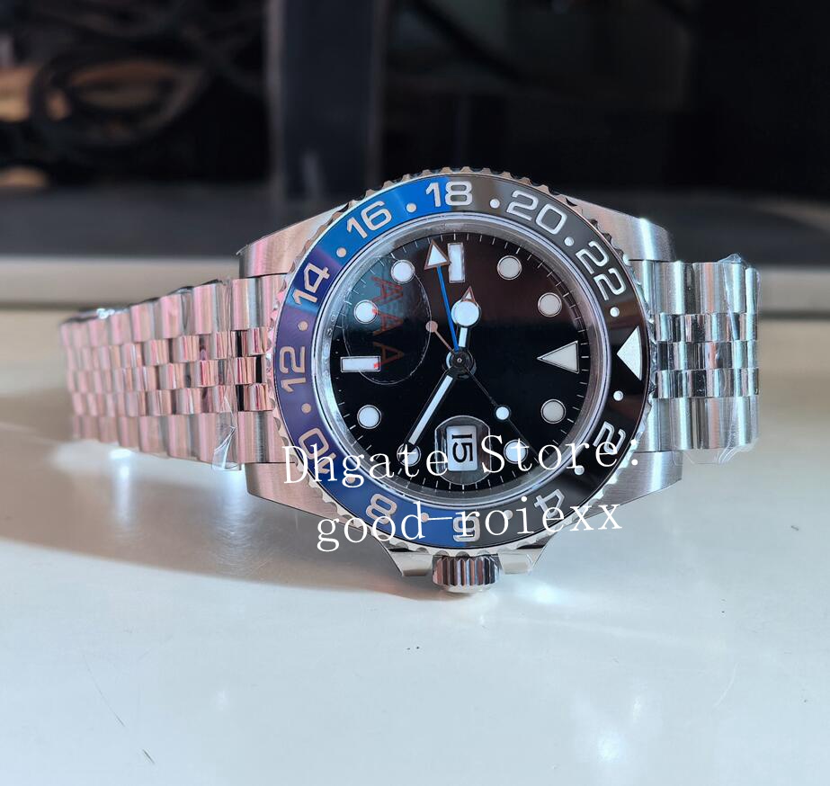 40mm Red Blue Ceramic Bezel VSF Watches Men Automatic Cal.3285 V3 Versio Watch Men's VS 904L Stainless Steel Solid Bracelet 126720 Sport Wristwatches