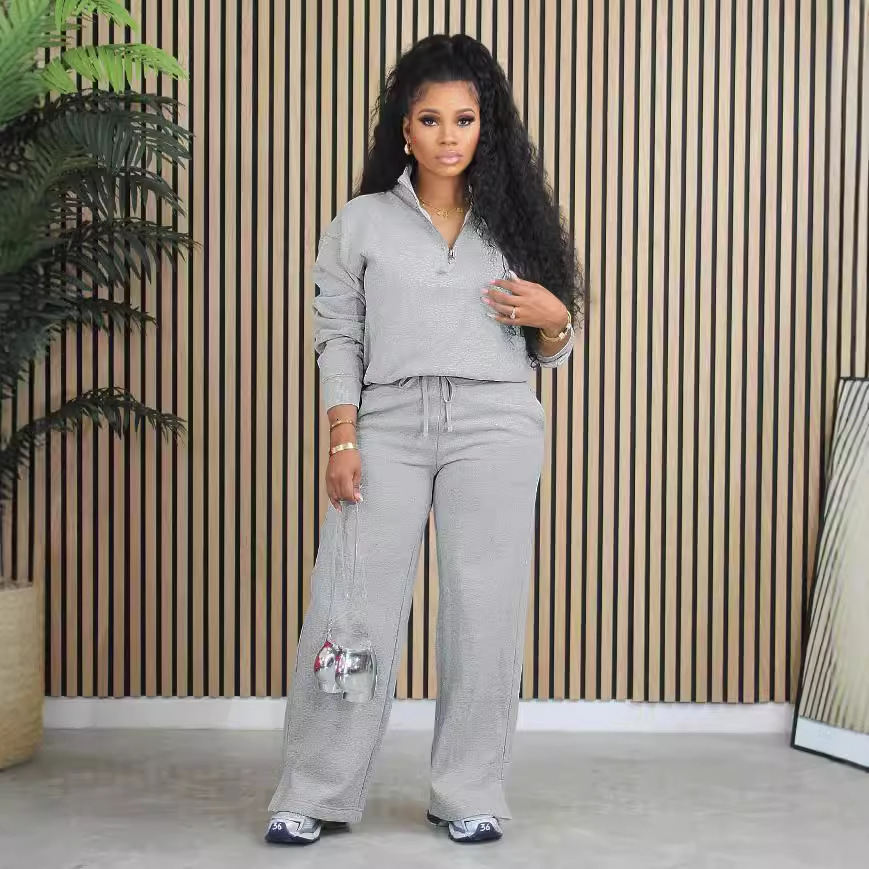 2piece womens dress pants set winter clothing 241008