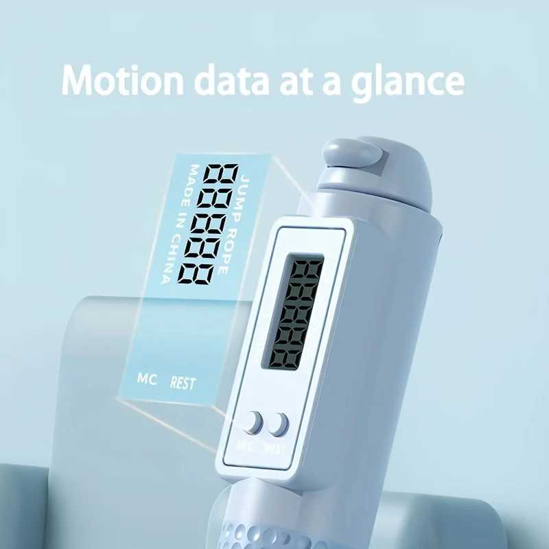 Dual Purpose Jump Rope Intelligent Counting Steel Wire Rope Sports Equipment Household Cordless Sports Load Jump Rope M260319