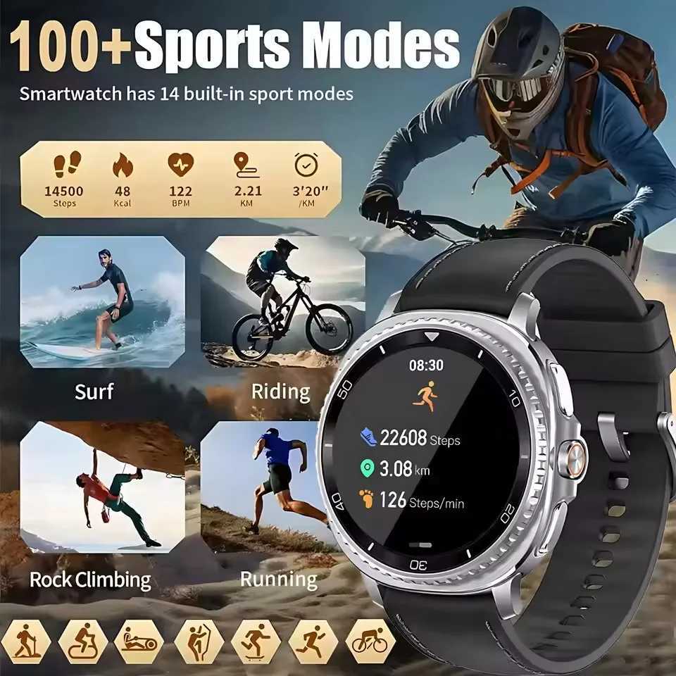 46mm Watch 8 tra Classic GPS Cpass NFC SmartWatch Men AMOLEDS Rotating Dial BT Call 3ATM Waterproof Watch7 Upgraded Watches C251203