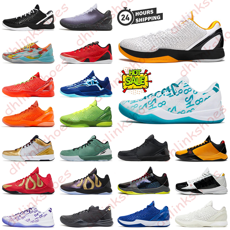 Designer kobeshoes basketball shoes men fashion Reverse Grinch Total Orange sneakers EYBL 5 X Ray Venice Beach University Red Girl Dad Chaos trainers Outdoor sports
