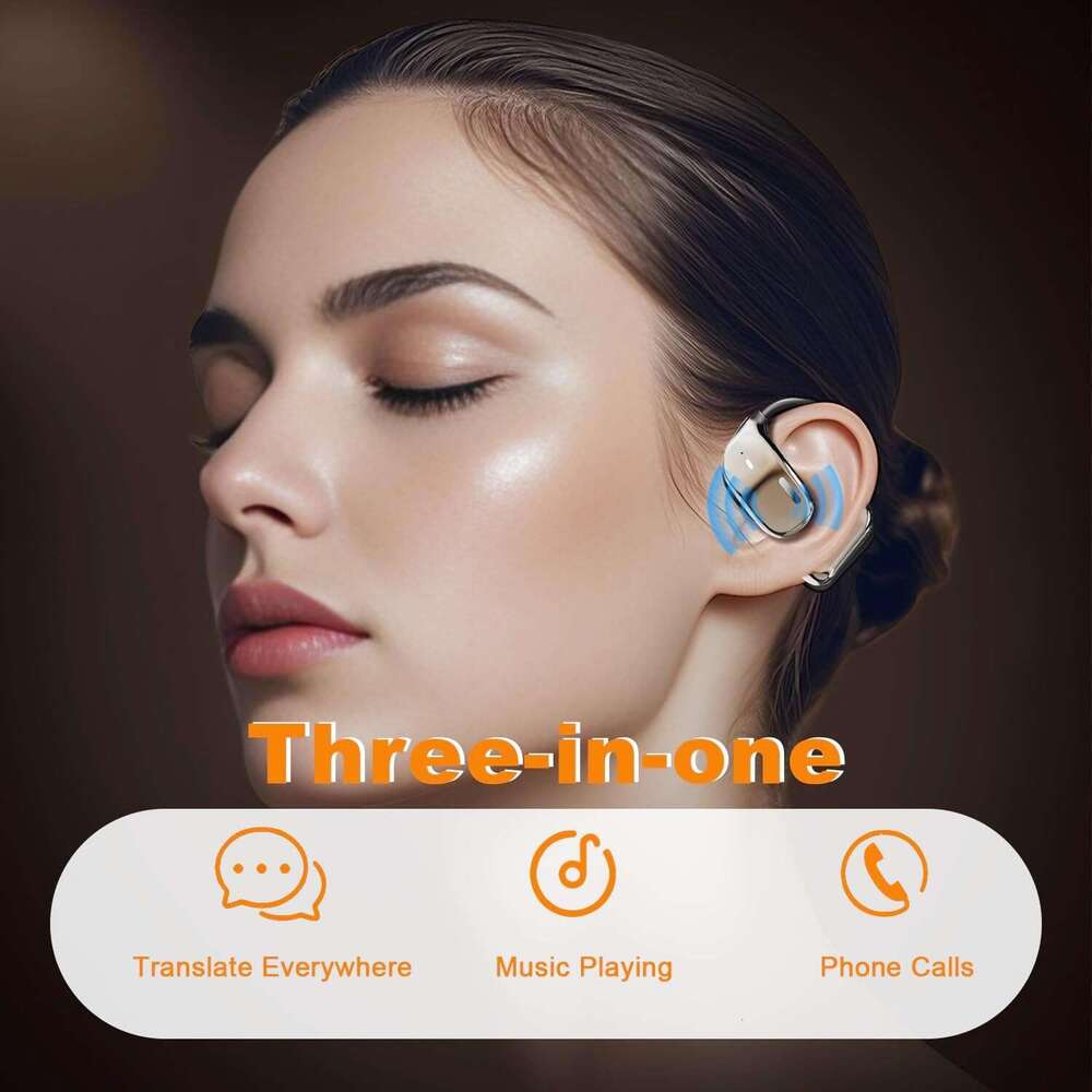 AMZISH AI Translation Earbuds Real Time Languages LCD Touch Screen Open Ear Wireless Translator Earbuds Audifonos Traductores Ingl s Espa ol with APP