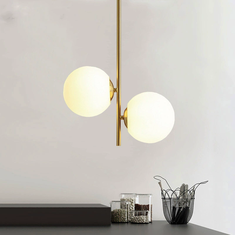 Nordic Minimalist Table Lamp Glass Spherical Living Room Dining Room Hallway Balcony Pendant Lamp Bedroom Floor Lamp