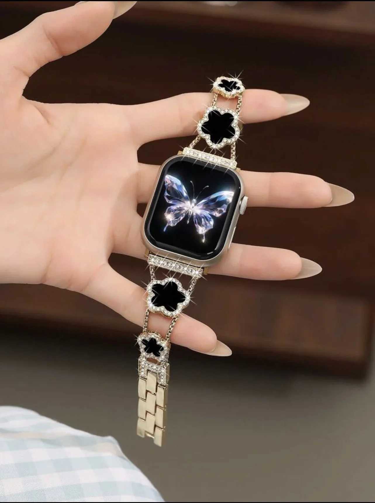 stainless steel bracelet link For Apple Watch band Women Series 11/8/7/6/10/9 40mm 41mm 38mm 42mm 44mm 45mm 46mm Strap Z251203