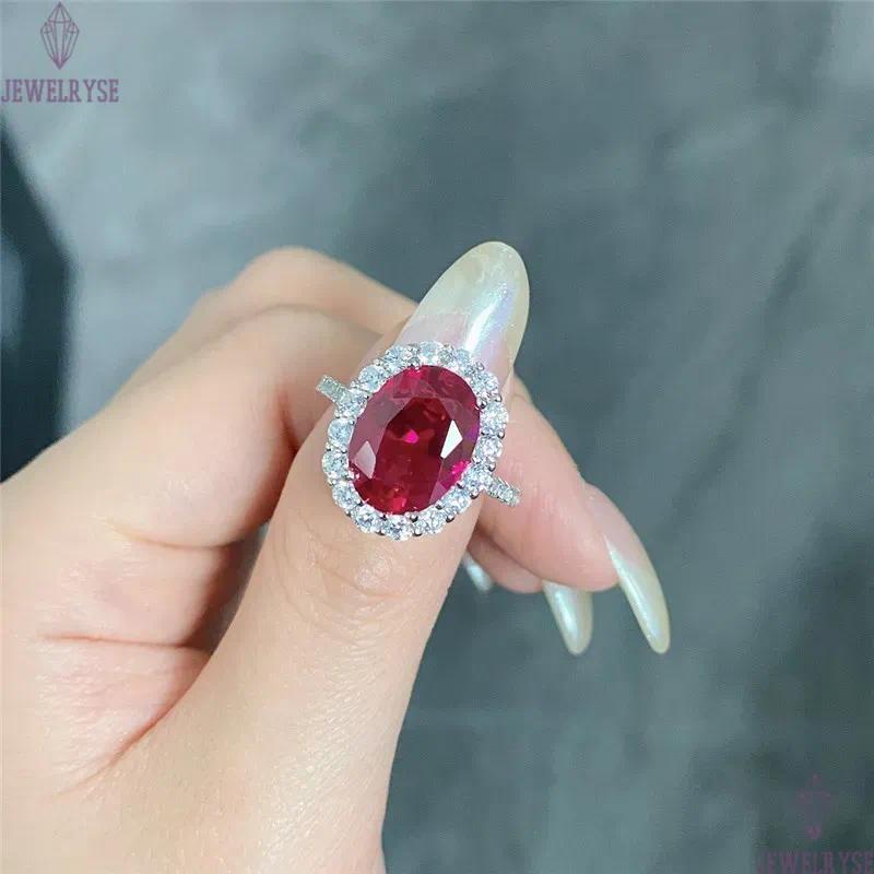red diamond designer bands rings for women wedding luxury 925 sterling silver love pear heart ring 8A zirconia mariage engagement wed woman jewelry gi
