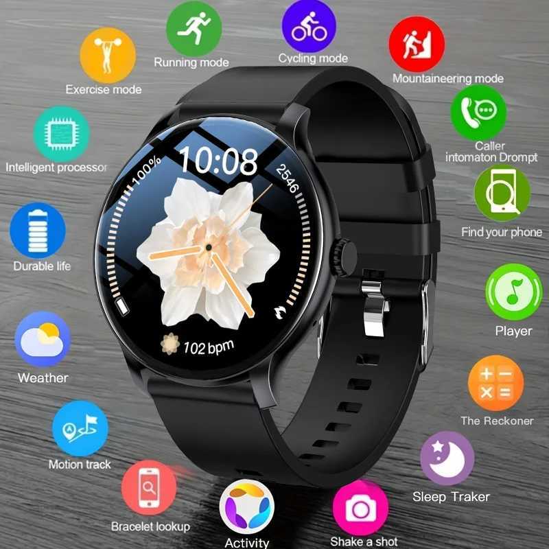 LAXASFIT 2025 New Smart Watch Mens Fl Touch Sn Sports Watch Dial and Answer Smart Watch Wens Holiday Gift C251203