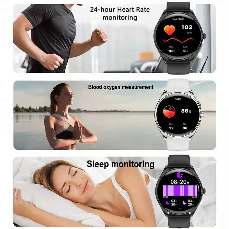 For tra Thin Smart Watch Men Wan HD AMOLED 3D Sn 100Sports Mode rate Call Waterproof Smart Watch C251203