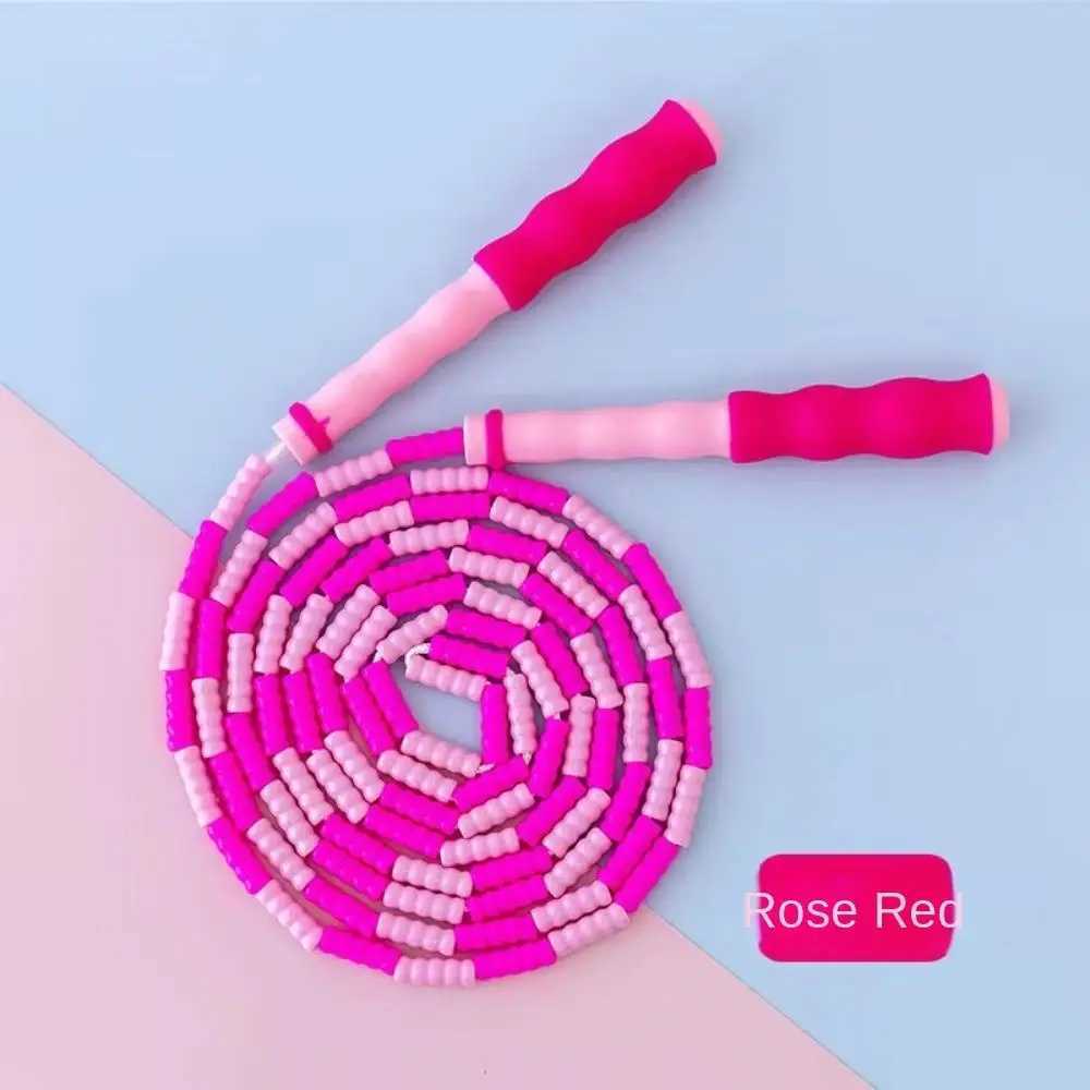 Anti-Skid Segmented Fitness Jump Rope Adjustable Environment Protection Soft Bead Skipping Rope Anti Slip Professional M260319