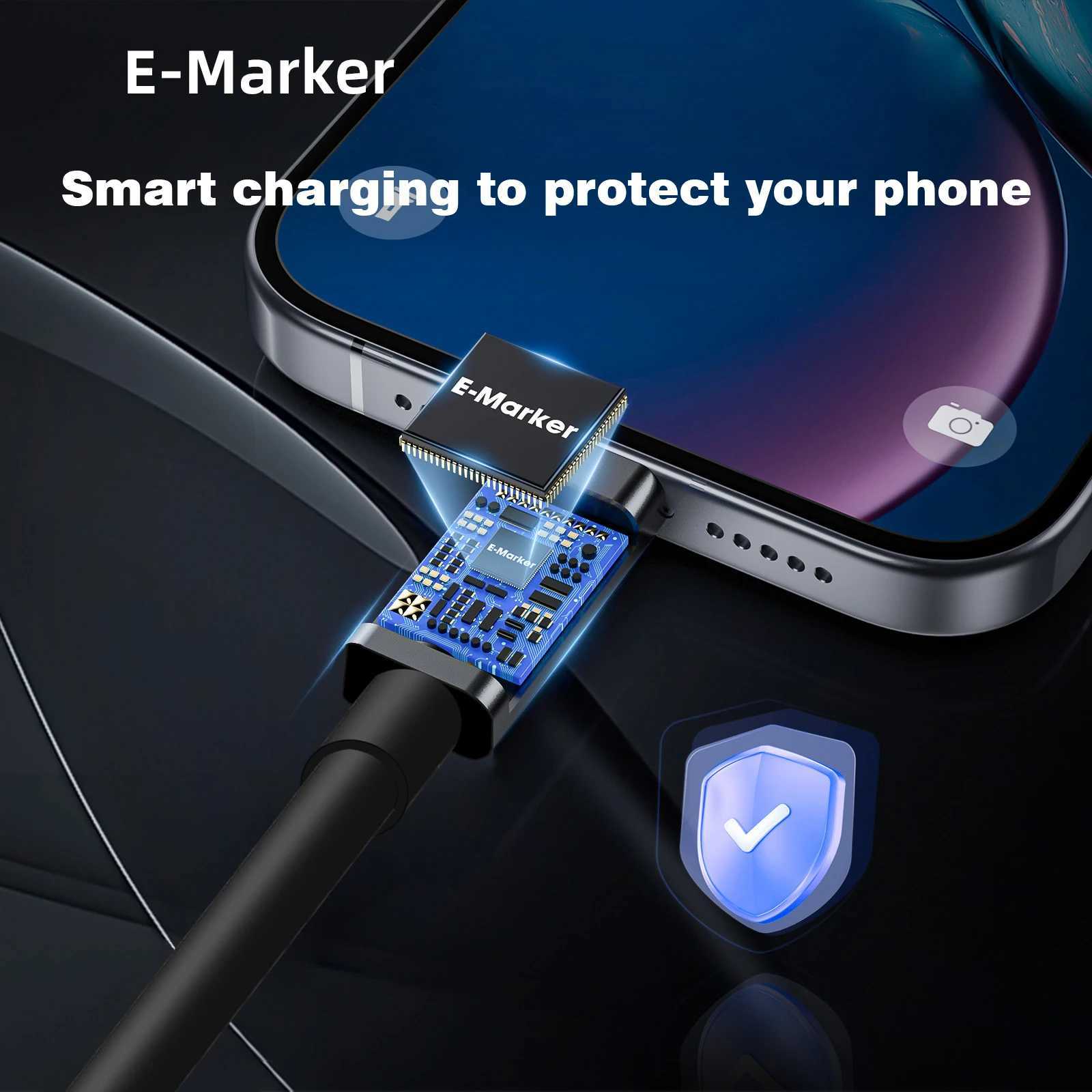 UGOURD Thunderbolt 4 coaxial cable USB4 type c to type c 40Gbps 100W Fast charging Cable 2m -0 for egpu iPhone Ipad Book C251203