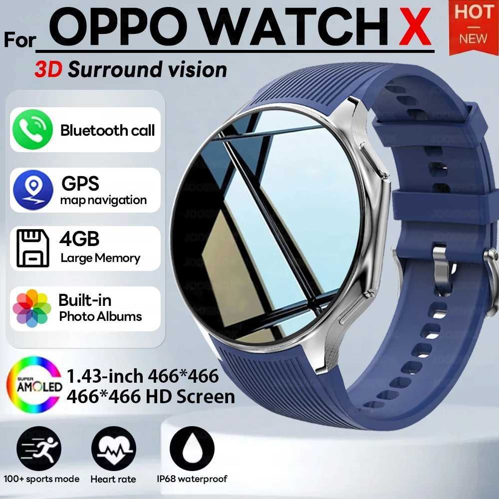 2025 New For Watch X Smart Watch 4GB Large Memory Music Video Player TWS phones AMOLED HD Business High-end Smartwatch C251203