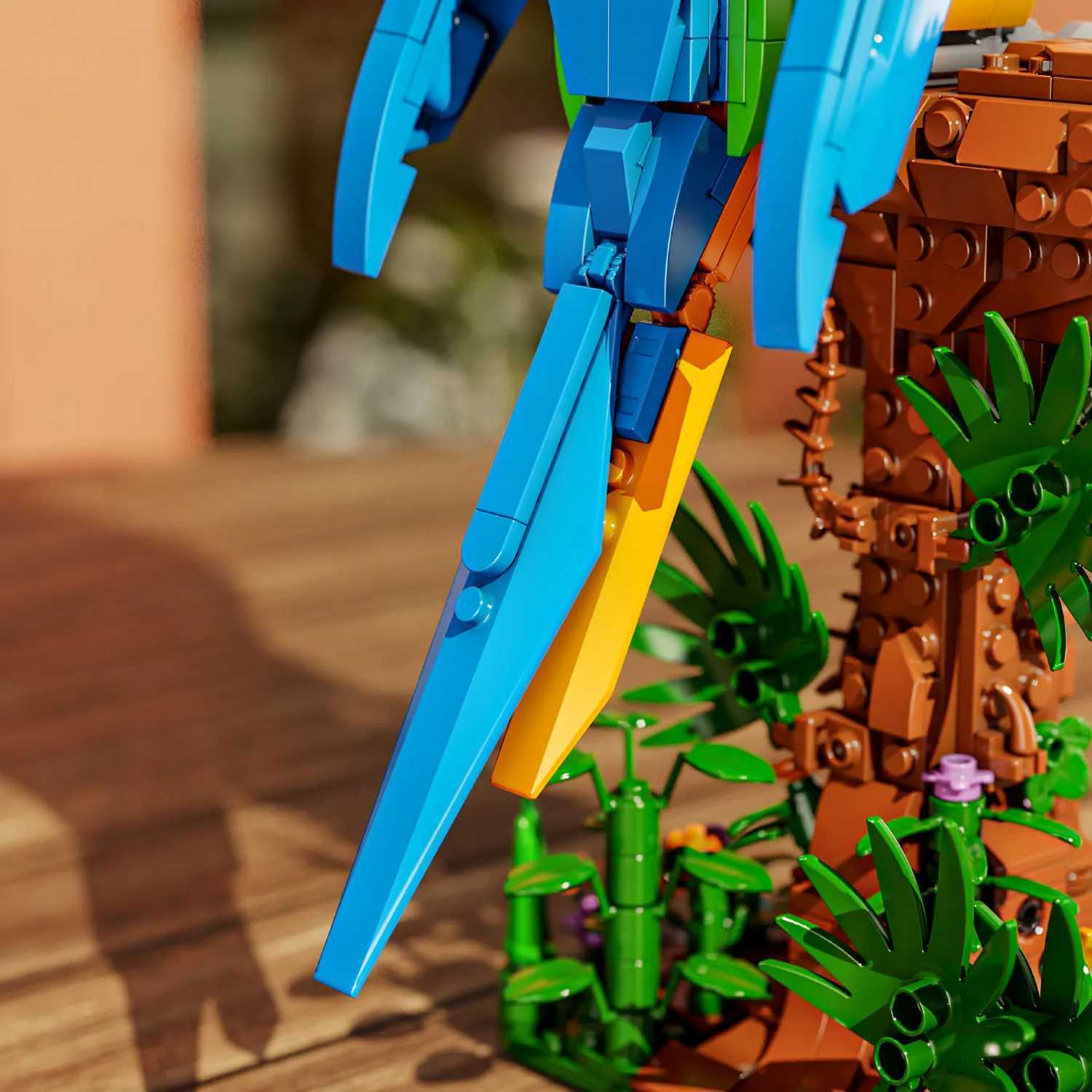 1138PCS Parrot Building Blocks Toys Model Parrot Assemble Puzzle Bricks Toy Sets For Kid Desktop Ornament Gifts C251203