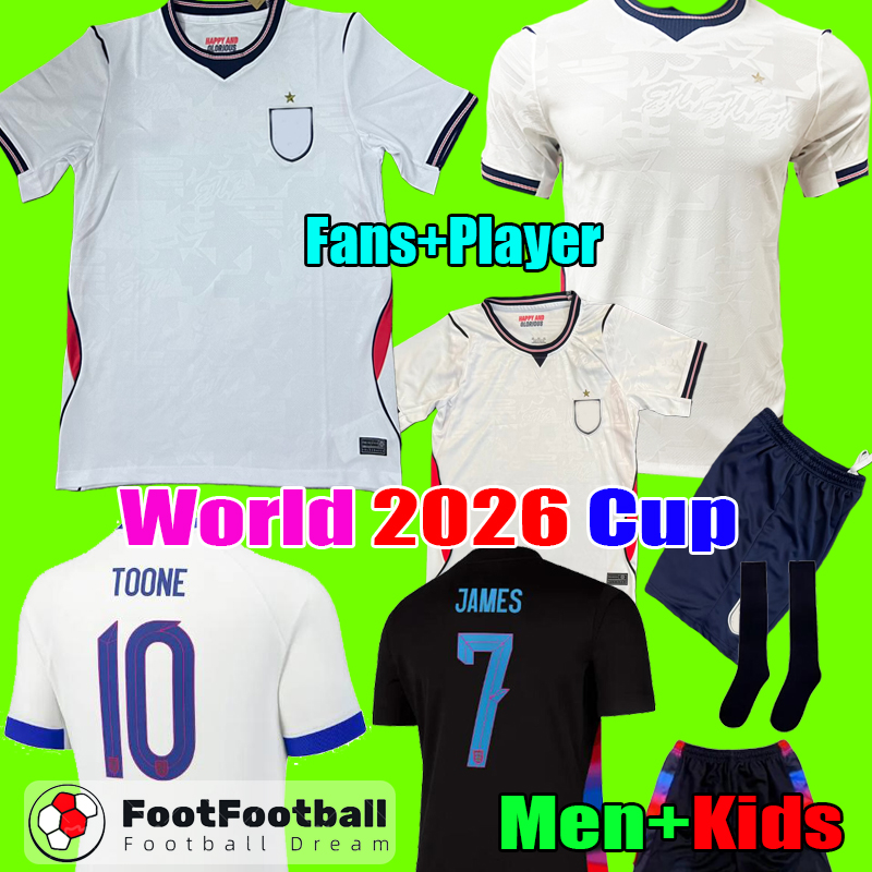 16-4XL 2025 KANE BELLINGHAM MAINOO BOWEN ENGLAND Football Shirt Soccer Jerseys RICE FODEN GORDON TONEY PALMER PICKFORD Men Women Football kit kids set top uniform