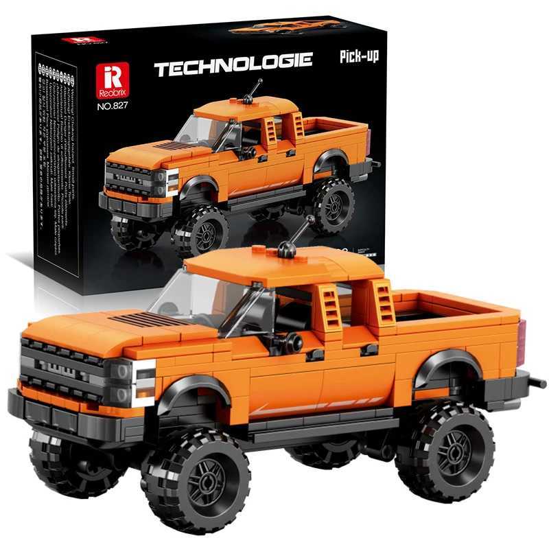 423PCS Pickup Truck Building Blocks Ci Freight Car Model Bricks Desktop Decoration Educational DIY Toys For Kids Holiday Gifts C251203