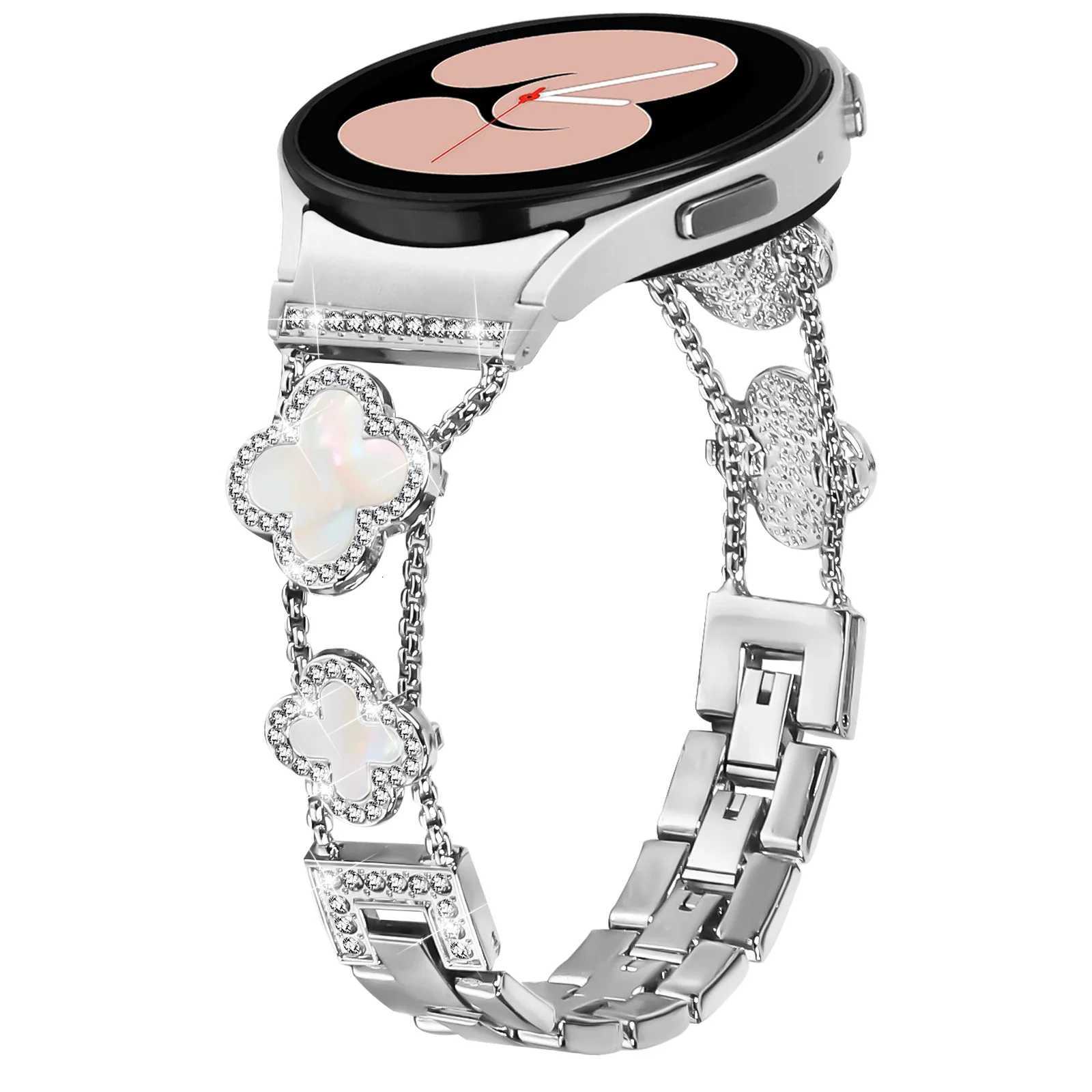 NO Gaps Diamond Strap for Samsung Galaxy Watch 6 Classic 47mm 43mm 4/5/6/7 44mm 40mm Metal Band for Galaxy 5pro 45mm Bracelet Z251203