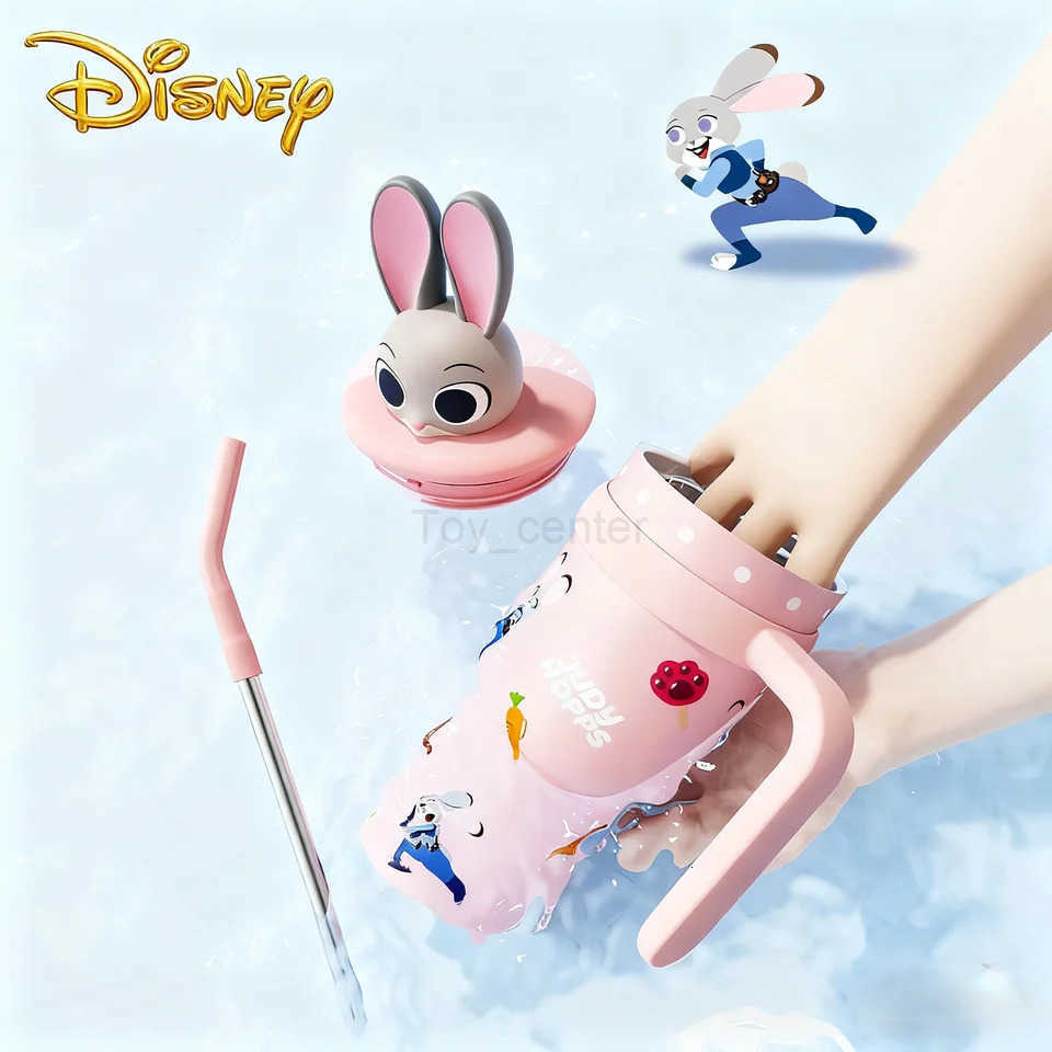 Disney Stainless Steel Tumbler 24oz Vacuum Insulated Cup with Lid Straw Leakproof Coffee Cup Hot Cold Drinks bottle Gift H251203