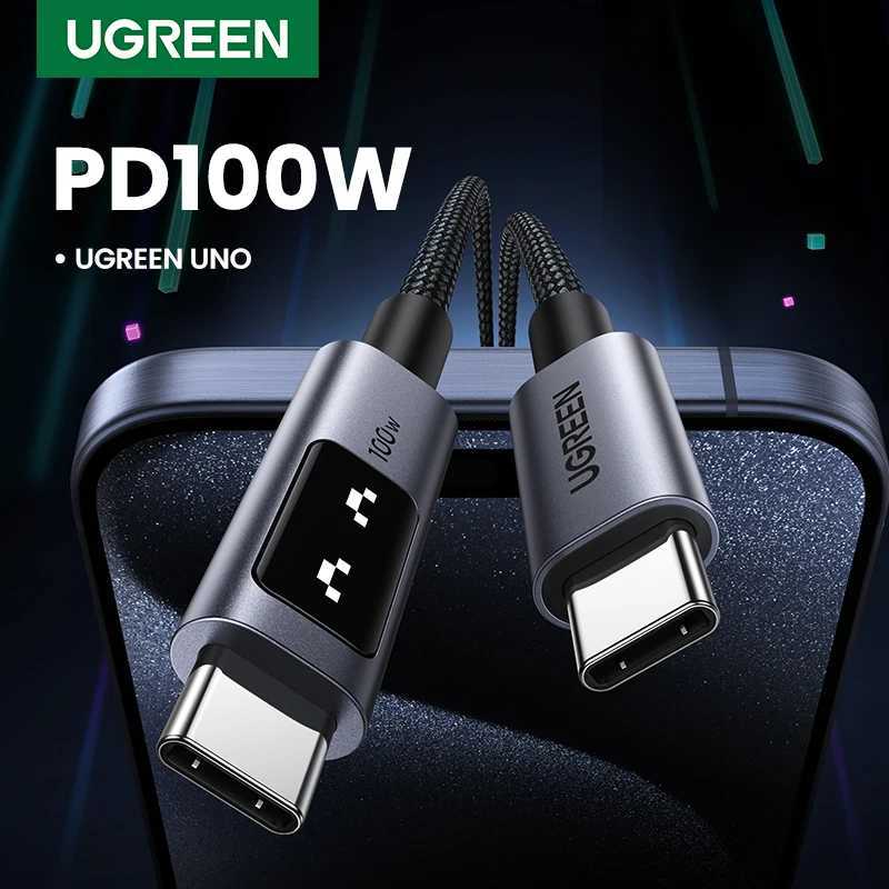 UGREEN UNO PD100W Fast Charge USB C Cable for iPhone 16 15 Type C to Type C Data Cord for Fast Chaging Cables C2512031