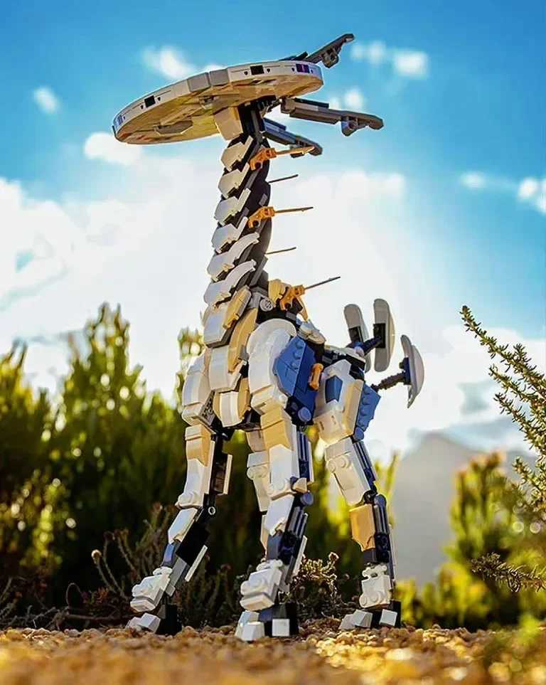 1222pcs Horizon Monster Giraffe Long Necked Beast Building Blocks 76989 Bricks Christmas Birthday for Children Boys Gift Toys C251203