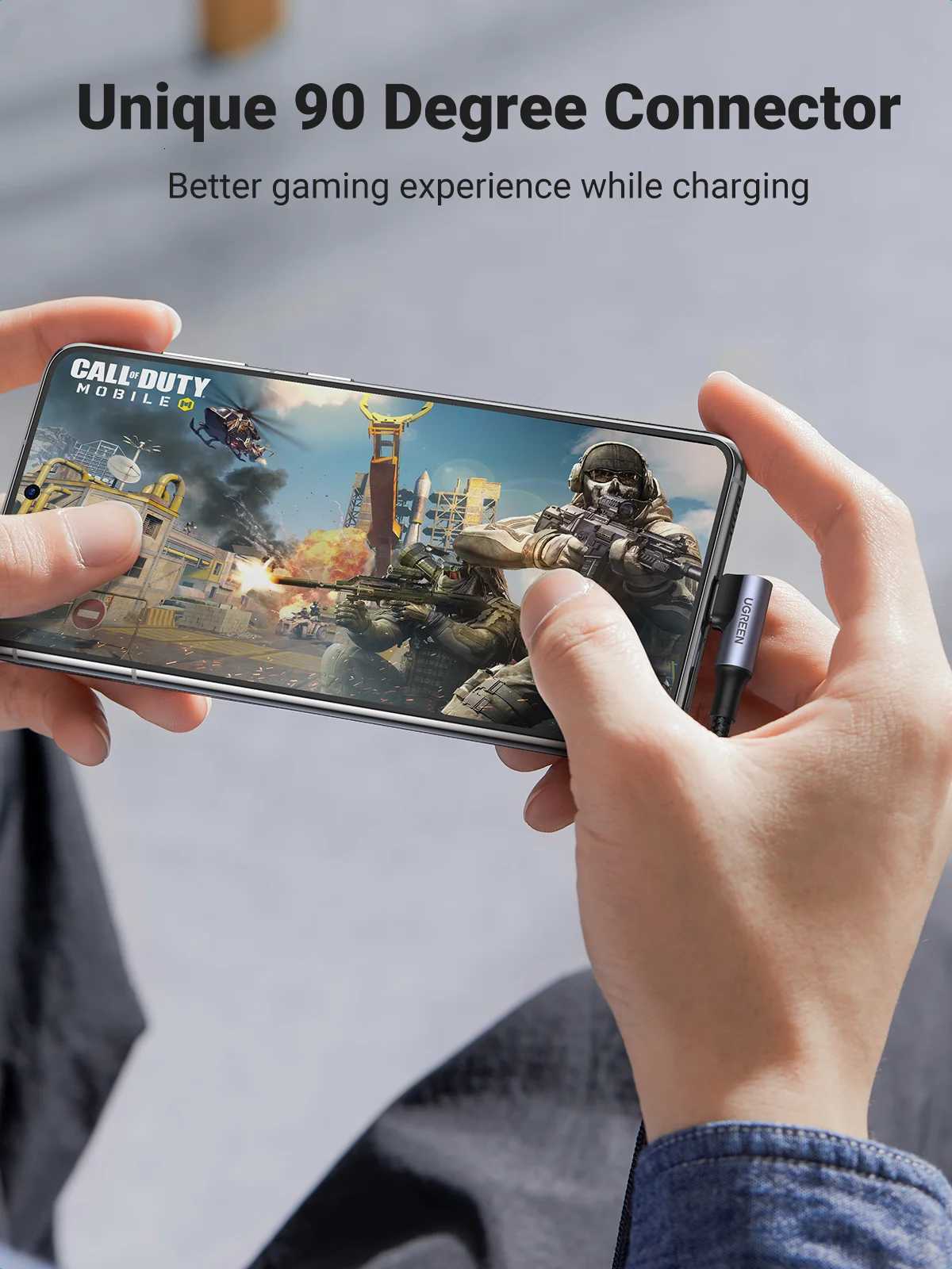 UGREEN PD 100W USB C to USB C Charging Cable for S10 S20 Book Pro iPad 2020 Quick Charger 40 PD Fast Charging Cord C251203