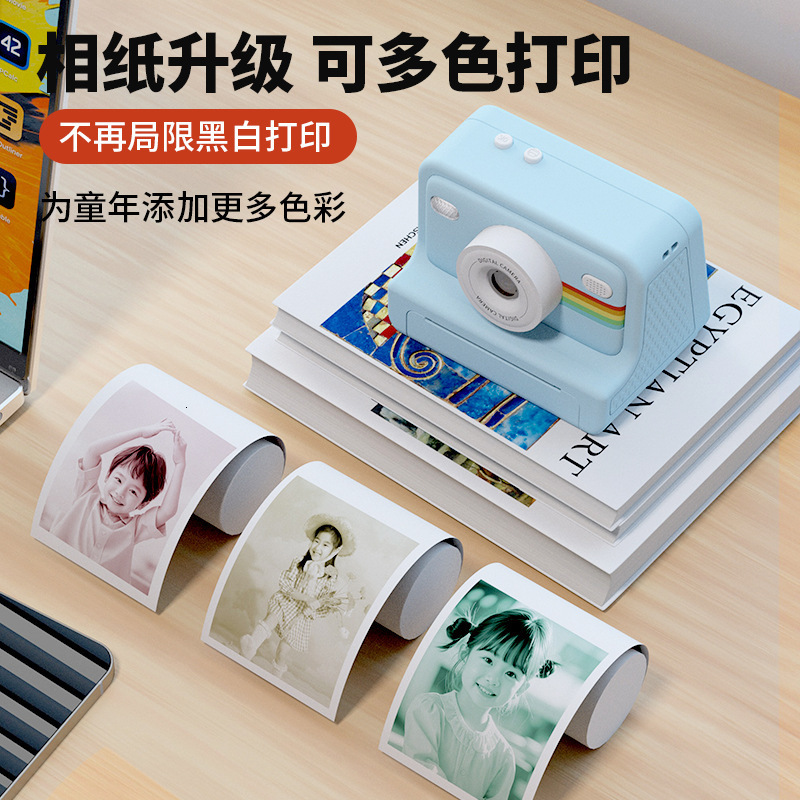 Digital Children Camera For Pography Mini Printer Portable Thermal Instant Print Po Kids Camera 28inch HD Video Toy Gifts250918