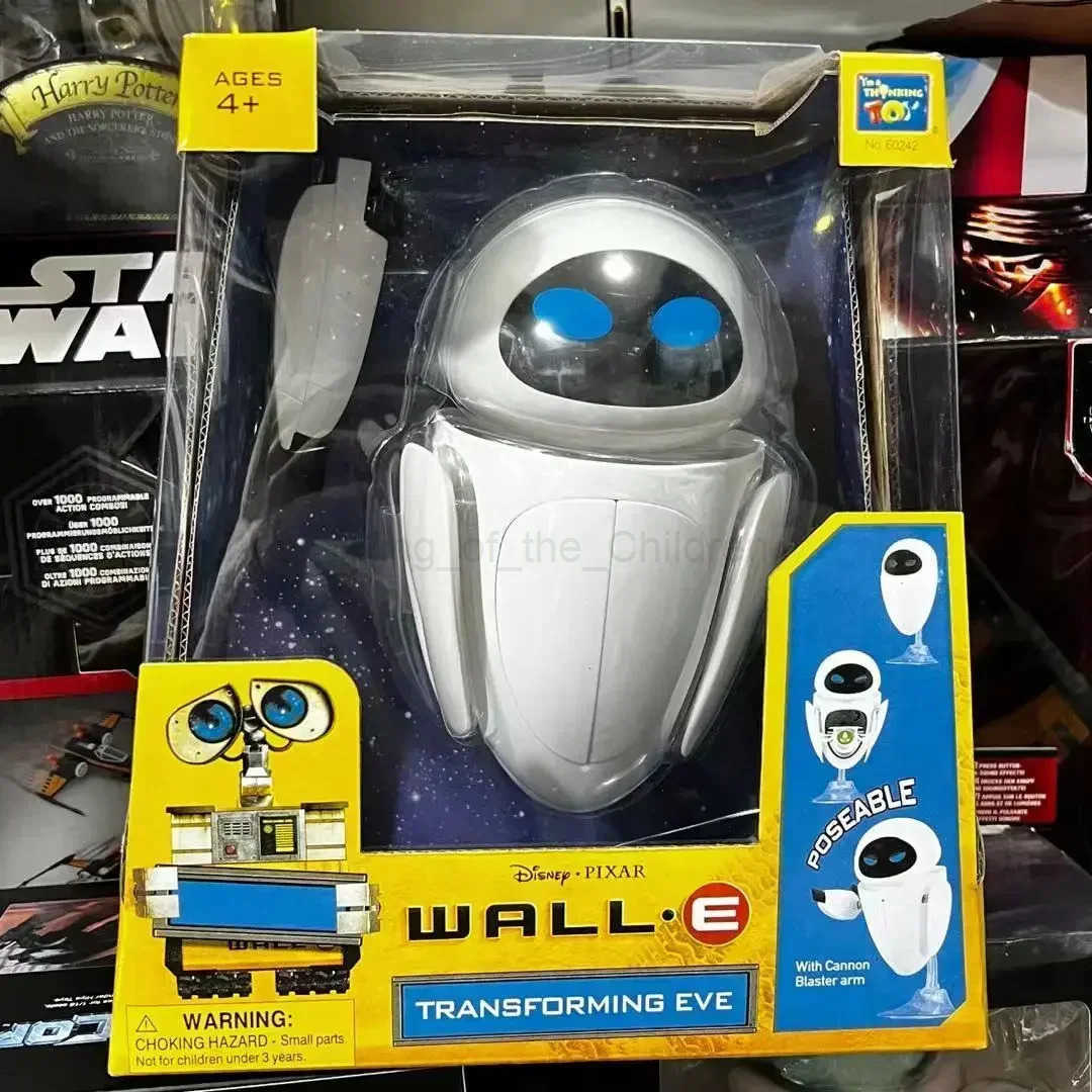Disney Walle Toys EVE Transforming WALL E Anrme Robot Action Figure Model PVC Toy Kid Birthday Gift for Children CollectionMovie H251203