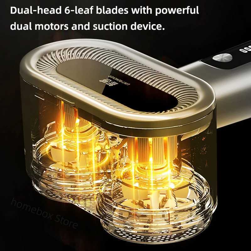 2400mAh Hairball Trimmer Lint Remover Spool Machine with LED Lighting Double Head Electric Lint Remover with Sticky Hair Roller M251203 - view 7