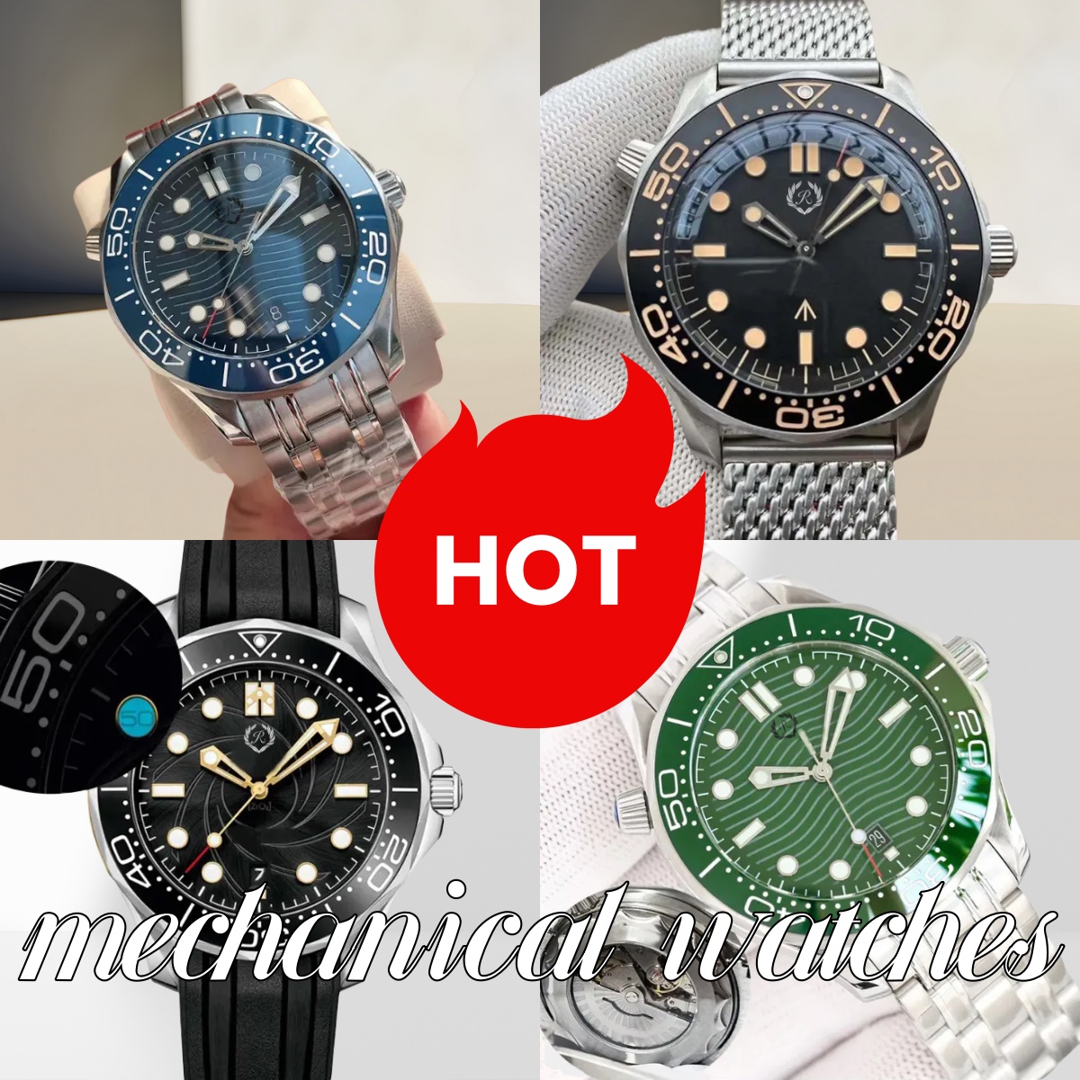 men's watch Commander 007 Dial Limited Edition James Bond Men's Sports Automatic Watch Designer Watch Wristwatch