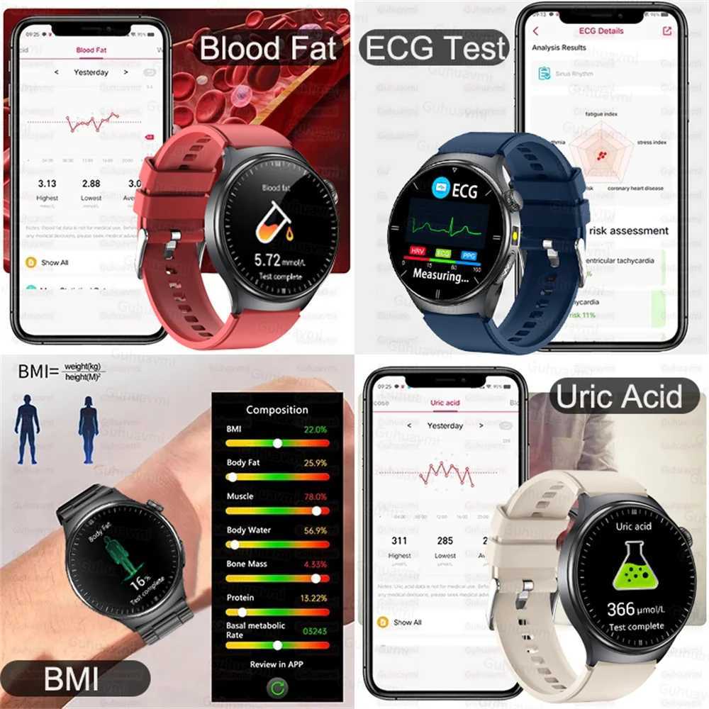 2026New Health Sport ECG AI Diagnosis Smart Watches Men Rate Blood Pressure IP68 Waterproof Smartwatches For Men wen C251203