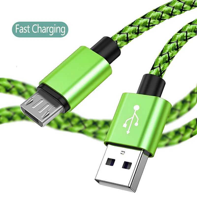 Micro USB Cable Data Sync 2A Nylon Braided Fast Charging 1M 2M Charger Cable For Android Phone USB Micro C251203