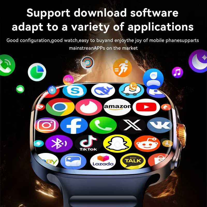 M99 Smartwatch 5G With 24inch Amoled Sn 900W Rotating Camera WIFI GPS Position Cpass NFC Smart Watch Men Wen C251203