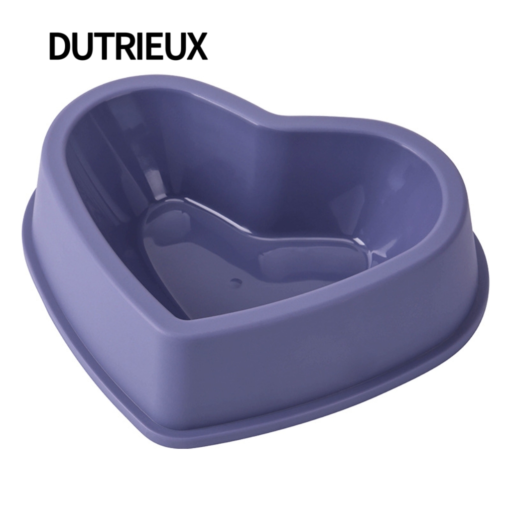 H1700 Economical double plastic pet bowl, large size, non-slip, easy to clean, and lightweight.