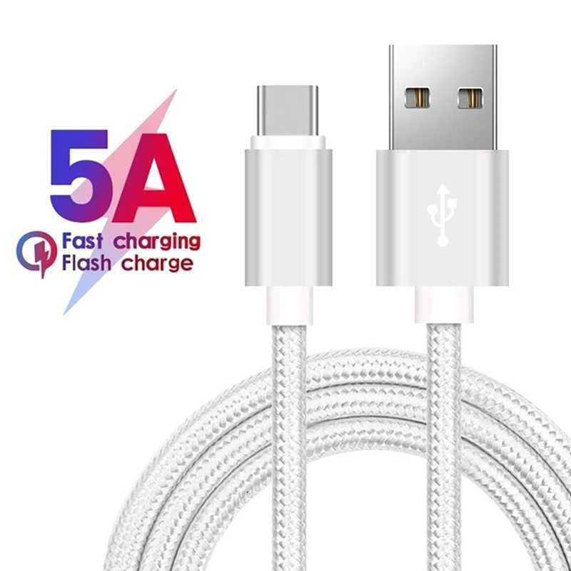 Type C USB Fast Charging Cable for S23 A55 A35 Redmi Note 13 X5 Nova 11 Realme iQOO Braided Cable C251203