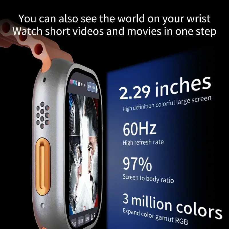DW100 Pro Smart Watch 229 inch Amoled Fingerprint unlock Rotary Camera WiFi GPS Positioning navigation Social Chat App download C251203