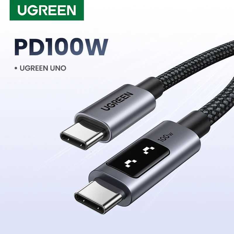 UGREEN UNO PD100W Fast Charge USB C Cable for iPhone 17 16 15 Type C to Type C Data Cord for Book Charge Cable C251203