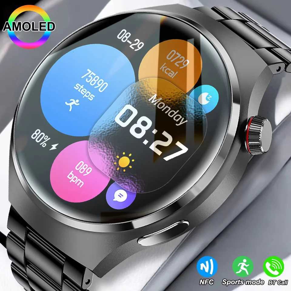 LAXASFIT 2025 New Mens Smart Watch HD Sn Rate Call NFC Smartwatch For Men Wen Holiday Gifts C251203