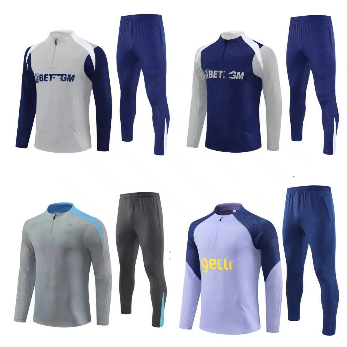 Tottenham Long sleeved half pull training suit spur Klinsmann GASCOIGNE ANDERTON SHERINGHAM 2026 27 HAM BALE KANE HOJBJERG Adult children's clothing sportswear