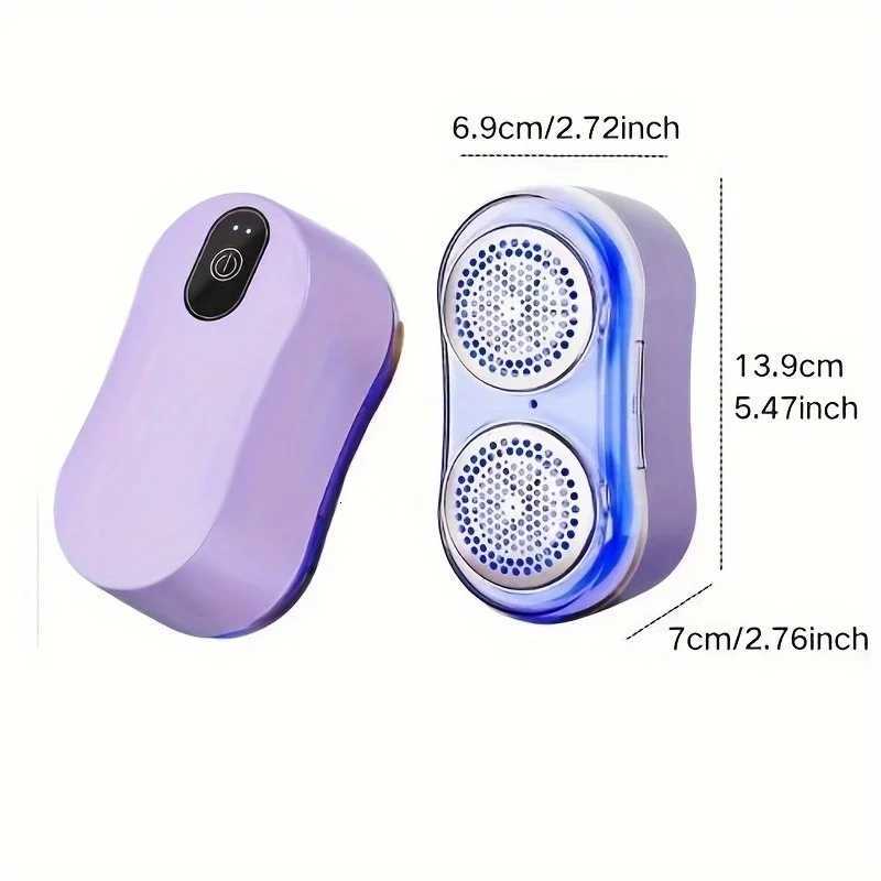 Dual Head 6-Leaf Lint Remover Rechargeable Multifunctional Ball Trimmer with Mesh Cover Safer Use for Clothing Bedding Sweater M251203 - view 7
