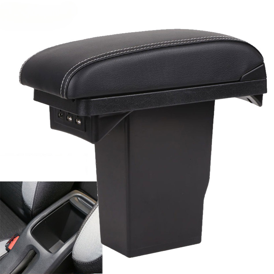 For Peugeot 2008 Armrest box Retrofit parts Interior details Center Storage box car accessories special Car Armrest Arm USB